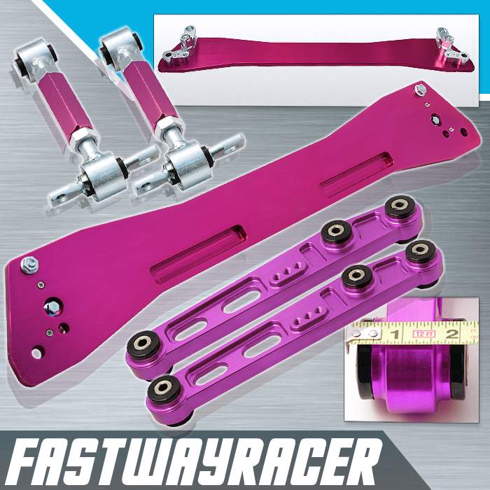 Purple Front Lower Control Arms Pair For Civic 92-95 Integra 94-01 Del Sol 93-97